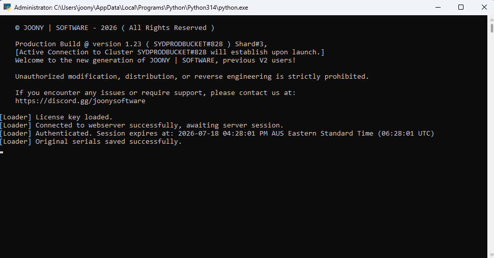 Loader Authentication